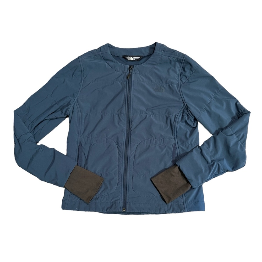 The North Face Women’s Mountain Sweatshirt Collarless Zip Front Quilted Jacket
